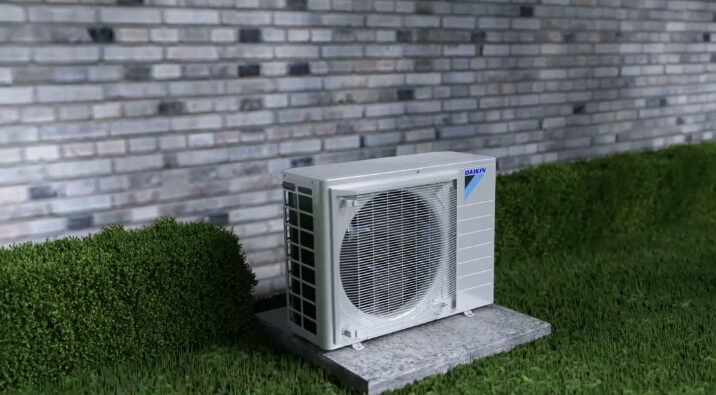 A Daikin Fit Unit mounted outside.